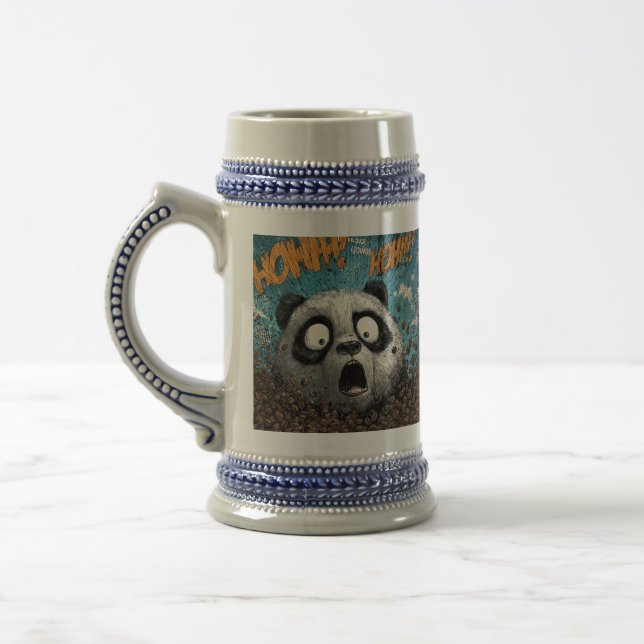 Chope À Bière Panda Caféiné (Gauche)