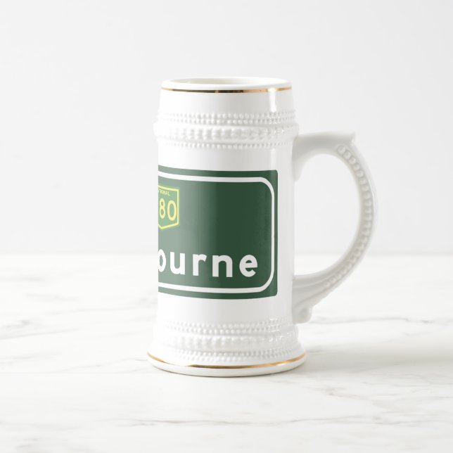 Chope À Bière Panneau routier de Melbourne, Australie (Droite)