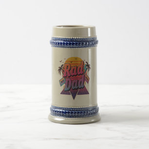 Chope À Bière Papa Radical – Style Néo Rétro des Années 80 pour