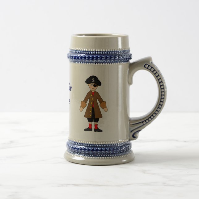 Chope À Bière Parlez comme un Stein du jour du pirate (Droite)