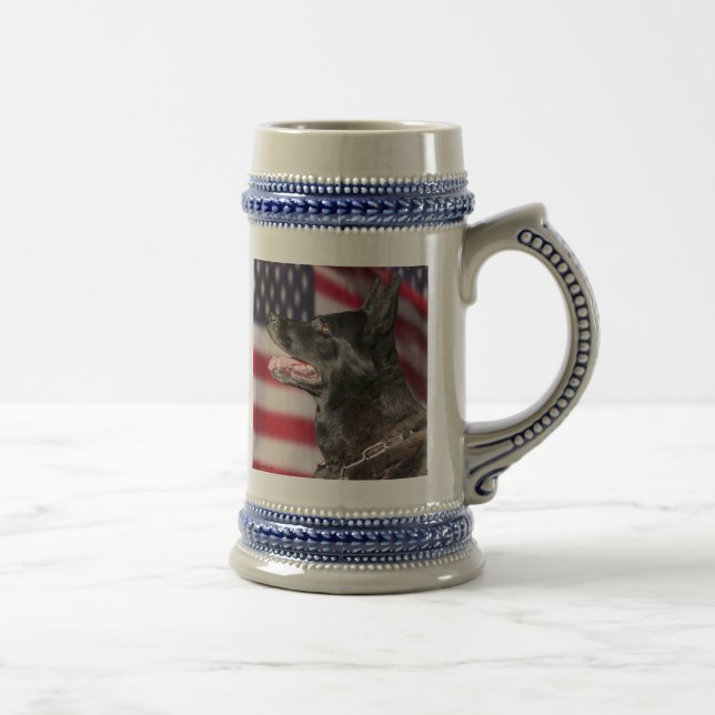 Chope À Bière Patrouille frontalière K9 Baros Avec Stein, Drapea (Droite)