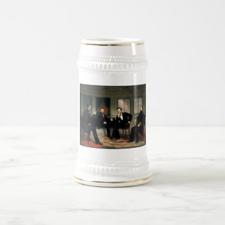 Chope À Bière Peinture de leaders syndicaux de guerre civile