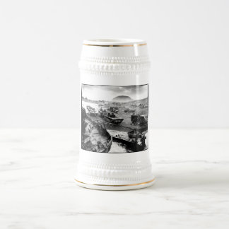 Chope À Bière Peinture de plage d'Iwo Jima
