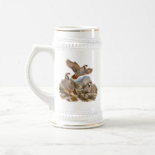 Chope À Bière Perdrix Chukar Art