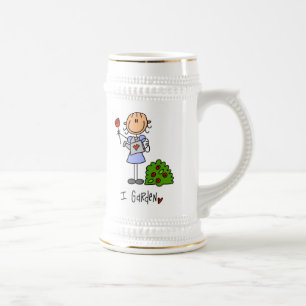 Chope À Bière Personnage de jardinage bâton