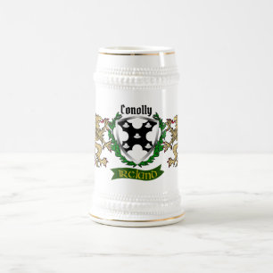 Chope À Bière Personnalisé Conolly/O'Conolly Irish Shield