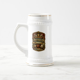 Chope à bière personnalisée pour antiquaire et ven