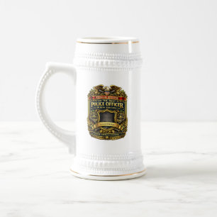 Chope à bière personnalisée pour policier de La No
