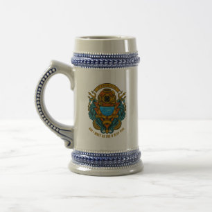 Chope À Bière Personnaliser Vintage Plongeur en eau profonde Pos