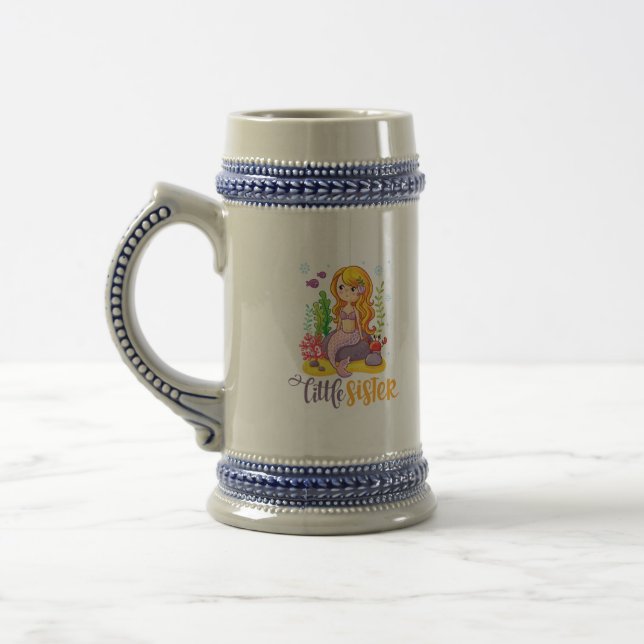 Chope À Bière Petite soeur 🧜 ‍ ♀️ Mermaid (Gauche)