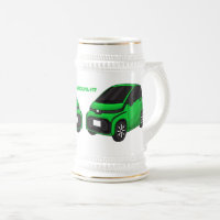Petite voiture verte de taille micro