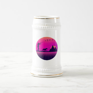 Chope À Bière Pheasant Hunting Upland Bird Hunter Dog Vaporwave