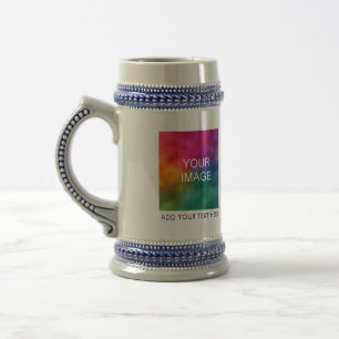 Chope À Bière Photo de famille personnalisée Papa Maman Image Lo