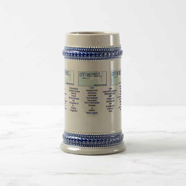 Chope À Bière Pièce d'OTP pour la conception des textes (Centre)