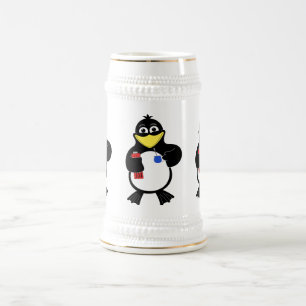 Chope À Bière Pingouin de dessin
