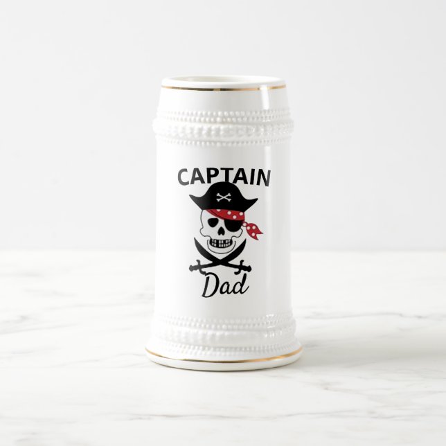 Chope À Bière Pirate Graphic Beer Mug, Home Bar Beer (Centre)