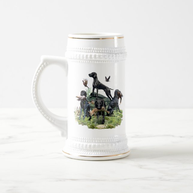 Chope À Bière Pointeurs noirs allemands (Gauche)