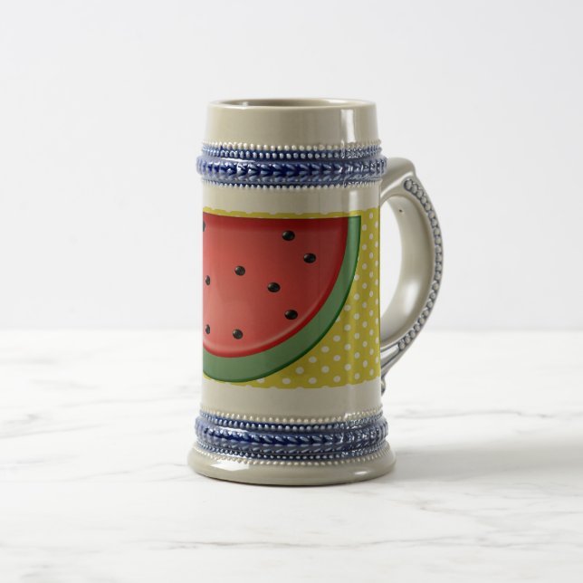 Chope À Bière Points Watermelon et Polks (Devant droit)