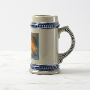 Chope À Bière Poisson rouge ! Bière Stein !