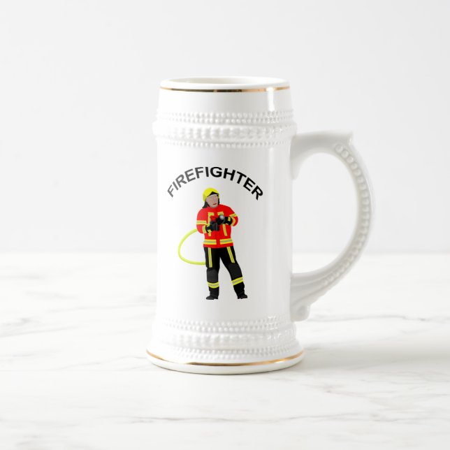 Chope À Bière Pompier en verre de bière (Droite)
