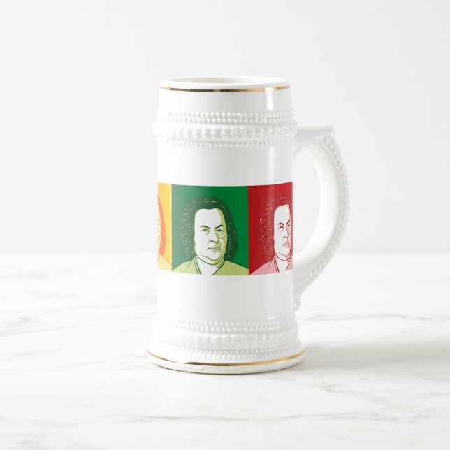 Chope À Bière portrait de Johann Sebastian Bach (Devant droit)