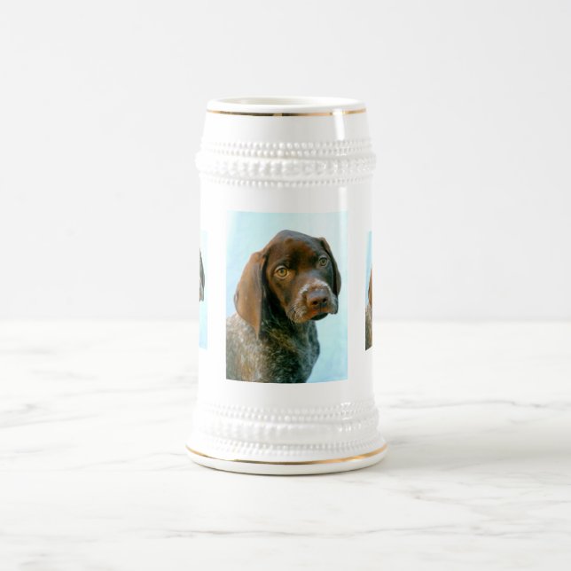 Chope À Bière Portrait d'un chien (Centre)