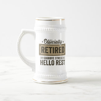 Chope à bière pour la retraite - Au revoir Stress