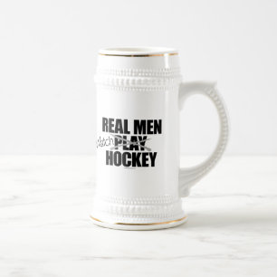 Chope à bière pour les vrais hommes qui regardent