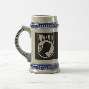 Chope À Bière POW Mia Prisonnier de guerre/disparu au combat
