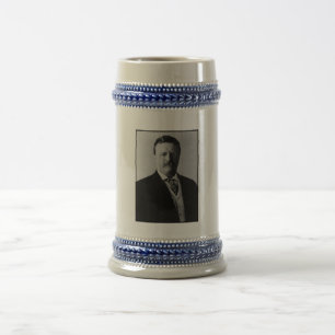 Chope À Bière Président Theodore Roosevelt Portrait Beer Stein