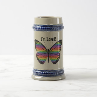 Chope À Bière Pride I'm Loved Papillon - 
