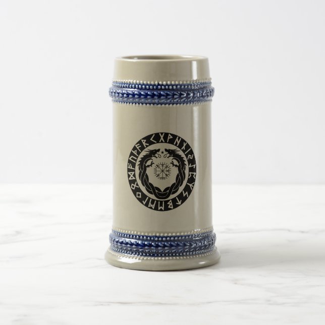 Chope À Bière Protection de Rune Viking Dragon (Centre)
