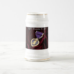 Chope À Bière Purple Heart Stine, personnalisé