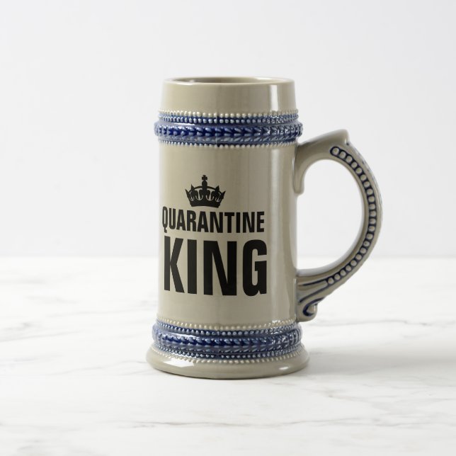 CHOPE À BIÈRE QUARANTINE KING BEER STEINS POUR LUI (Droite)