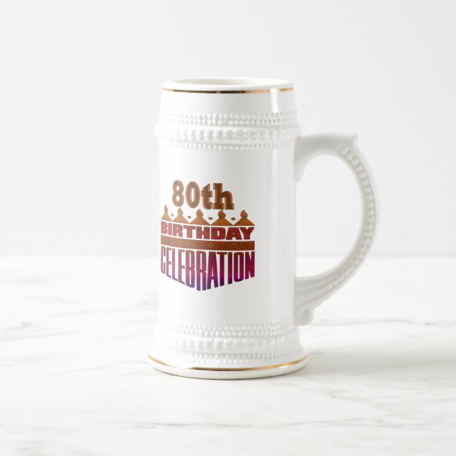 Chope À Bière quatre-vingtième Cadeaux de célébration (Droite)