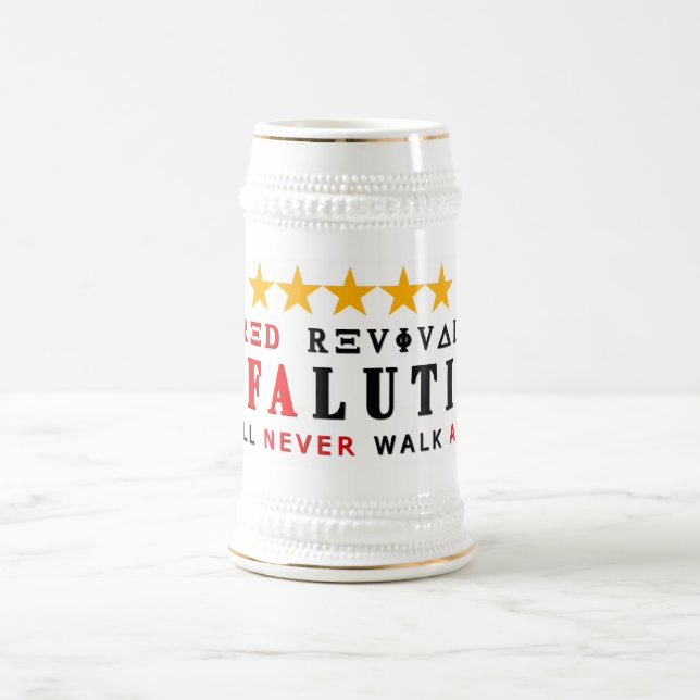 Chope À Bière RAFALUTION - REVI ROUGE cinq étoiles (Centre)