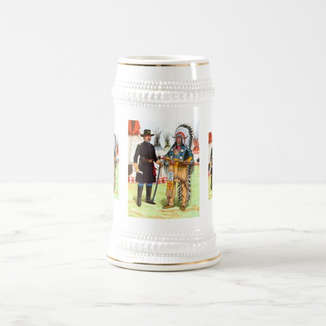 Chope À Bière Red Cloud, chef des Sioux d'Oglala (Centre)