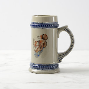 Chope À Bière Renard en Chaussettes