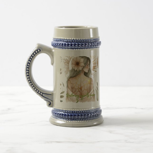 Chope À Bière Restoring Myself with Love – Kintsugi Art (Gauche)