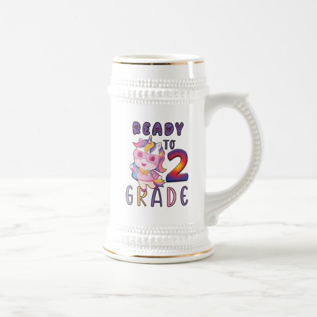 Chope À Bière Retour À L'École, Prêt À La 2Ème Année (Droite)