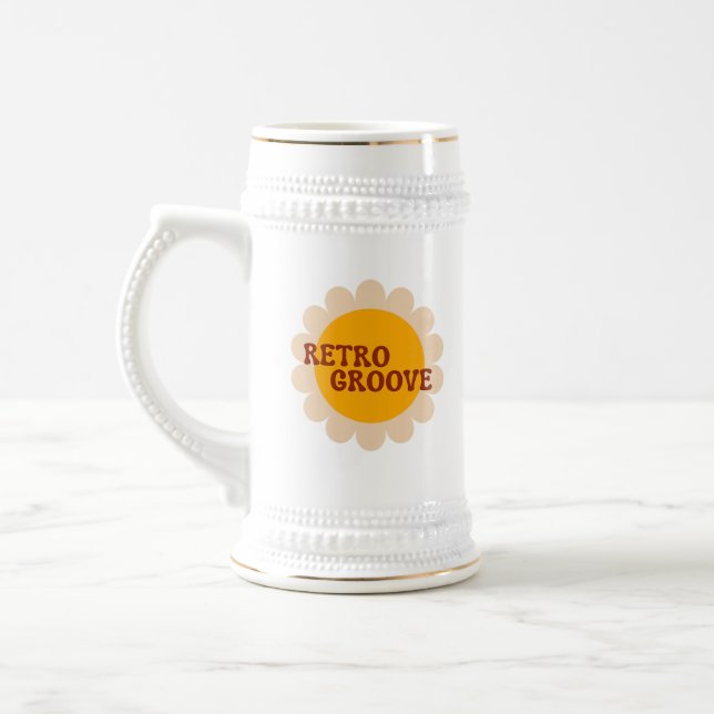 Chope À Bière Retro Groove (Gauche)