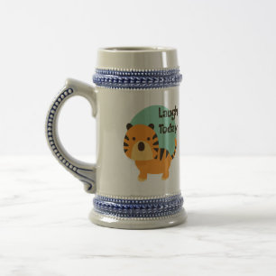 Chope À Bière Rire aujourd'hui Kawaii mignon bébé tigre orange
