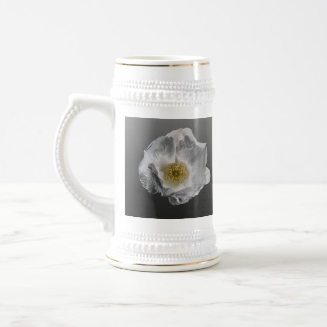 Chope À Bière Rose de plage de Blanc Stein (Gauche)