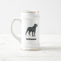 Rotweiler Chien Silhouette Jaune et Grille Noire
