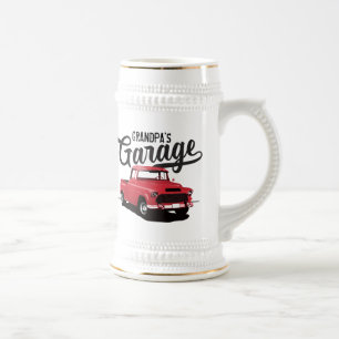 Chope À Bière Rouge Vintage Camion Custom Bière Stein