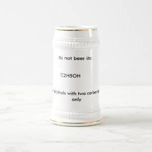 Chope À Bière Sa pas bière sa : , C2H5OH, avertissant : pour