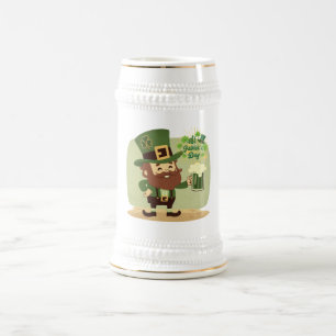 Chope À Bière Saint Patrick stylisé vintage