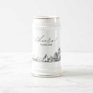 Chope À Bière Saint-Pétersbourg Floride Cadeau personnalisé