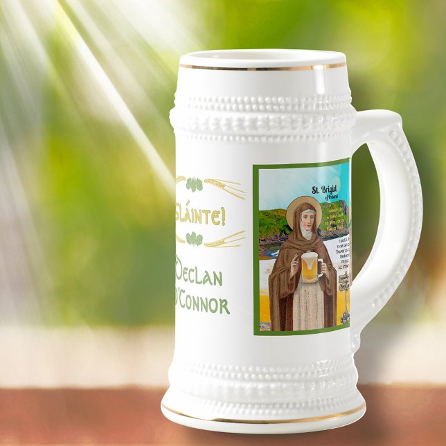 Chope À Bière Sainte Brigitte d'Irlande et son lac de bière (Créateur téléchargé)