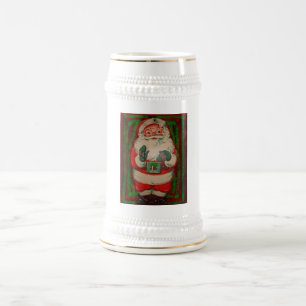 Chope À Bière Santa Claus rétro vintage